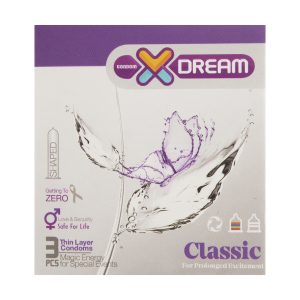 کاندوم کلاسیک ایکس دریم XDream مدل Classic بسته 3 عددی