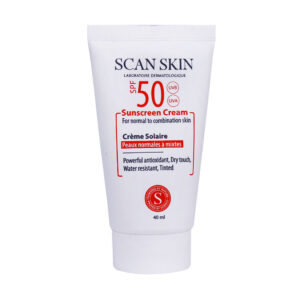 کرم ضد آفتاب SPF50 پوست نرمال تا مختلط اسکن اسکین 40 میلی لیتر