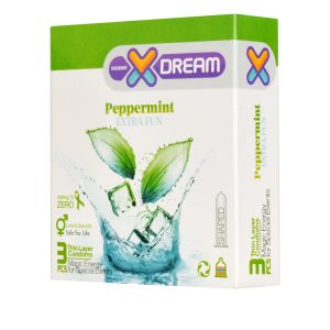 کاندوم خنک کننده ایکس دریم XDream مدل Peppermint بسته 3 عددی