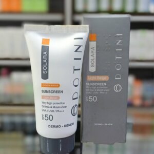 کرم ضد آفتاب رنگی دوتینی فاقد چربی SPF50 بژ روشن 50 میلی لیتر