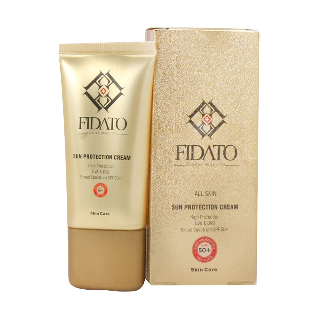 کرم ضد آفتاب +SPF50 مناسب انواع پوست فیداتو 50 میلی لیتر