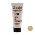 کرم ضد آفتاب رنگ بژ فاقد چربی SPF50 سیلوژه 40 میلی لیتر