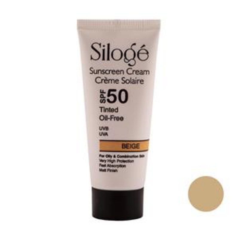 IMG_۲۰۲۴۰۵۱۳_۱۷۰۱۳۰_(800_x_800_pixel) کرم ضد آفتاب رنگ بژ فاقد چربی SPF50 سیلوژه 40 میلی لیتر - Image 1
