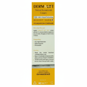 کرم ضد آفتاب درمالیفت پوست خشک SPF50 – حجم ۴۰ میلی‌لیتر