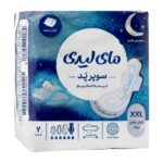 نوار بهداشتی سوپر پد نیمه ضخیم شب سایز خیلی خیلی بزرگ مای لیدی 7 عددی