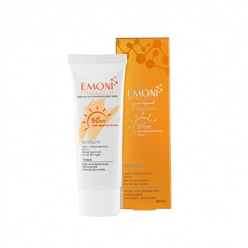 کرم ضد آفتاب و ضد لک رنگی +SPF50 برلیانت امونی 50 میلی لیتر کرم ضد آفتاب و ضد لک رنگی +SPF50 برلیانت امونی 50 میلی لیتر