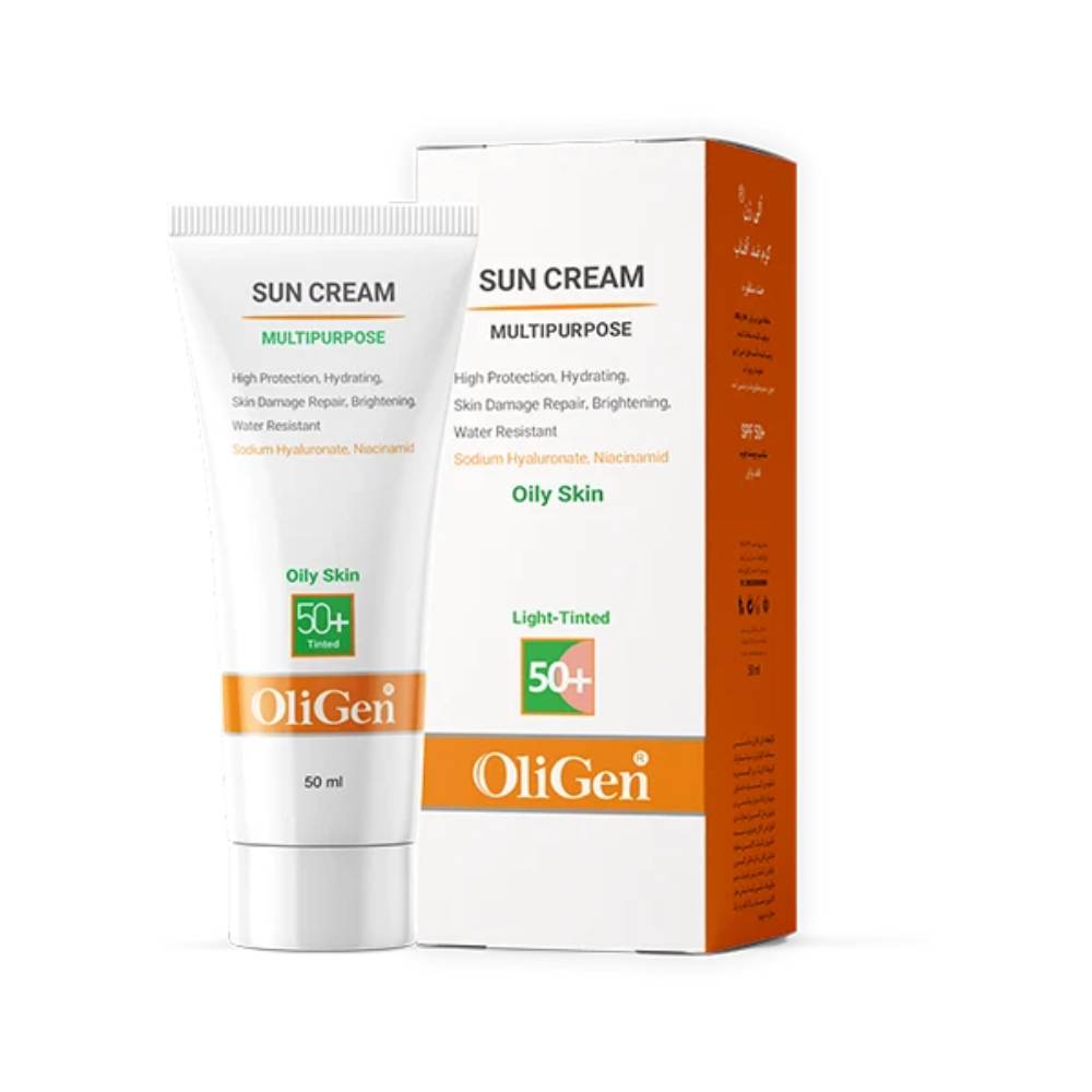 کرم ضد آفتاب الی ژن کرم ضد آفتاب رنگ روشن پوست چرب SPF50 الی ژن 50 میلی لیتر