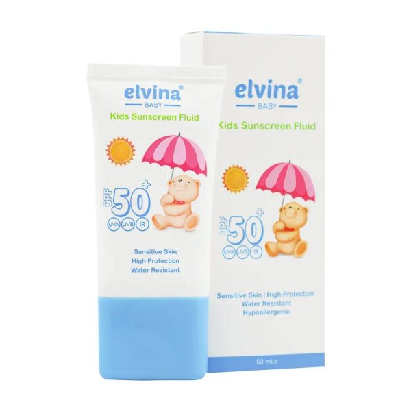 فلوئید ضد آفتاب کودک +SPF50 الوینا 50 میلی لیتر