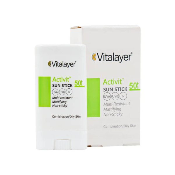 ضد آفتاب +SPF50 استیکی اکتی ویت ویتالیر 15 گرم