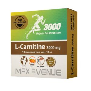 ویال ال کارنیتین 3000 میلی گرم مکس اونیو 10 عددی