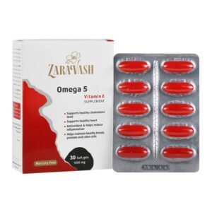 سافت ژل امگا 5 و ویتامین E زراوش 30 عددی