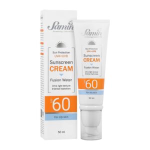 کرم ضد آفتاب فیوژن واتر SPF60 مناسب پوست چرب ثمین 50 میلی لیتر