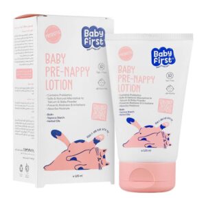لوسیون محافظ پا کودک بیبی فرست سی گل 125 میلی لیتر