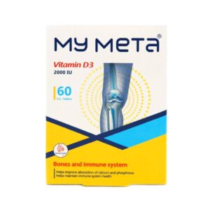 قرص ویتامین D3 2000 واحد مای متا 60 عددی
