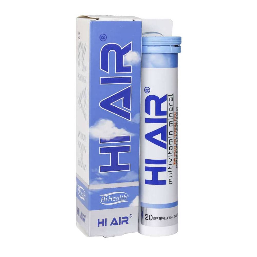 hi air قرص جوشان مولتی ویتامین مینرال های ایر های هلث 20 عددی