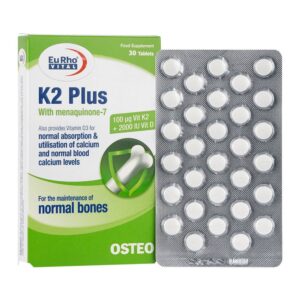 قرص K2 پلاس یوروویتال 30 عددی