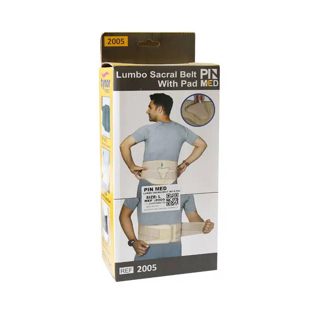 lumbo sacral pad pinmed کمربند پد دار لومبو ساکرال کد 2005 پین مد