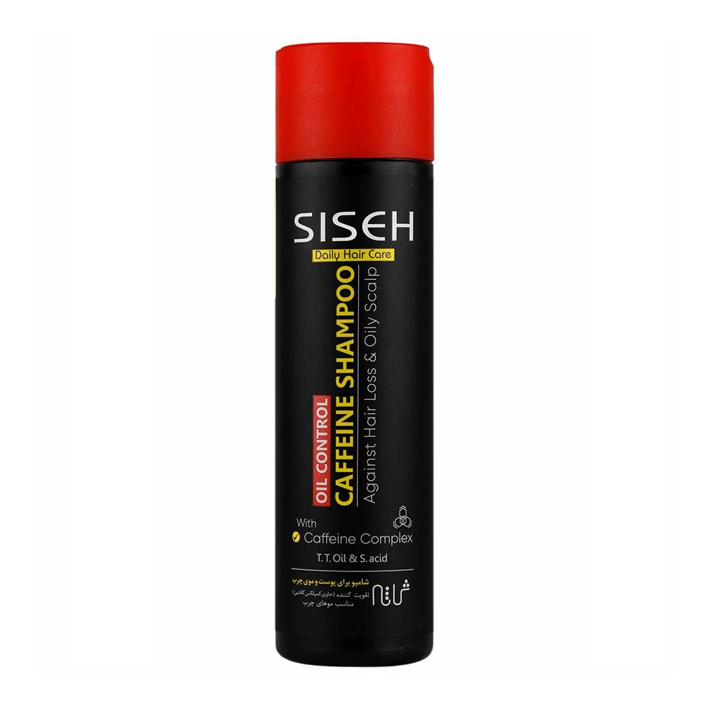 siseh oily شامپو کافئین پوست و موی چرب ثی ثه 250 میلی لیتر