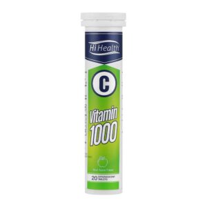 قرص جوشان ویتامین C 1000 میلی گرم طعم سیب ترش های هلث 20 عددی