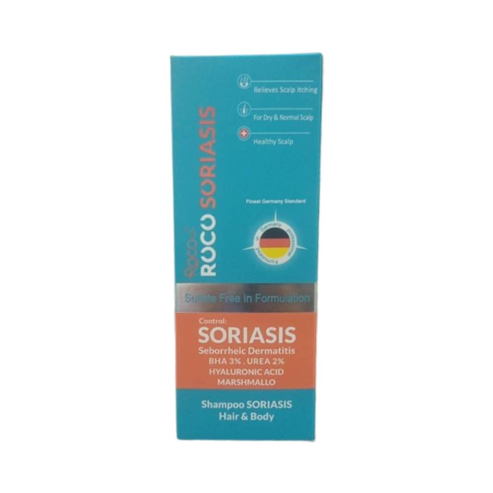 soriasis شامپو سوریازیس مناسب موهای خشک و معمولی روکوزینک روکوکو 300 میلی لیتر