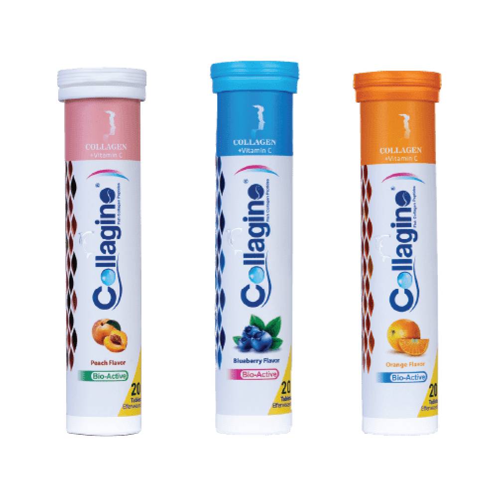 collagino قرص جوشان کلاژن و ویتامین C کلاژینو 20 عددی
