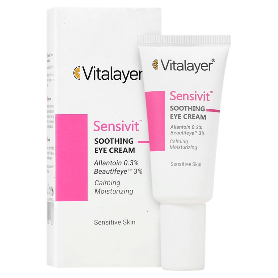 Vitalayer Sensivit Soothing Eye Cream ویتالیر کرم دور چشم مناسب پوست حساس سنسی ویت 20 میلی لیتر