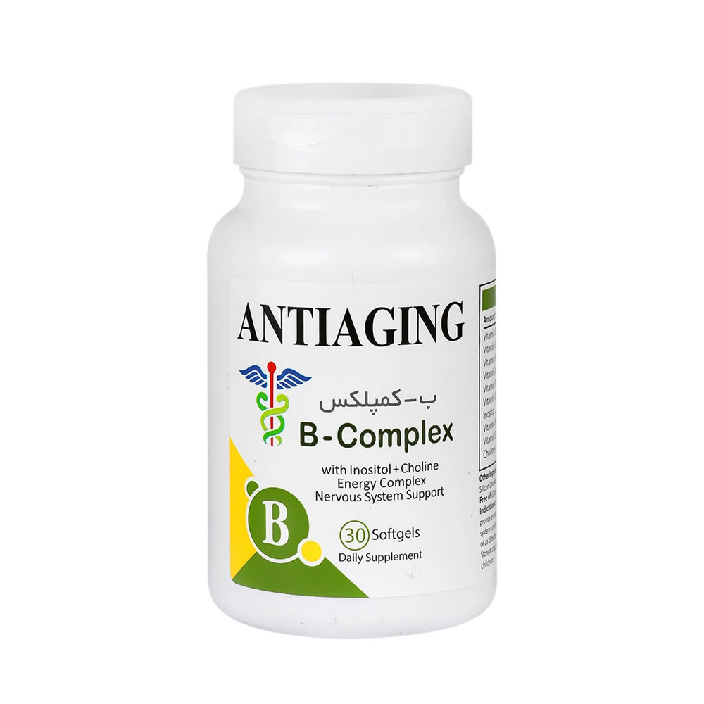 B complex کپسول نرم ب کمپلکس آنتی ایجینگ 30 عددی