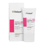 فلوئید ضد آفتاب SPF50 سنسی ویت رنگ بژ طبیعی ویتالیر 50 میلی لیتر