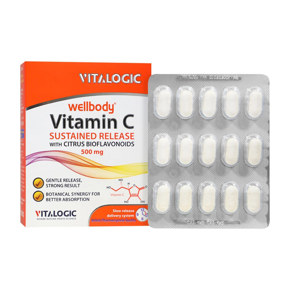 vitamin C Vitalogic قرص ول بادی ویتامین C ویتالوجیک 30 عددی